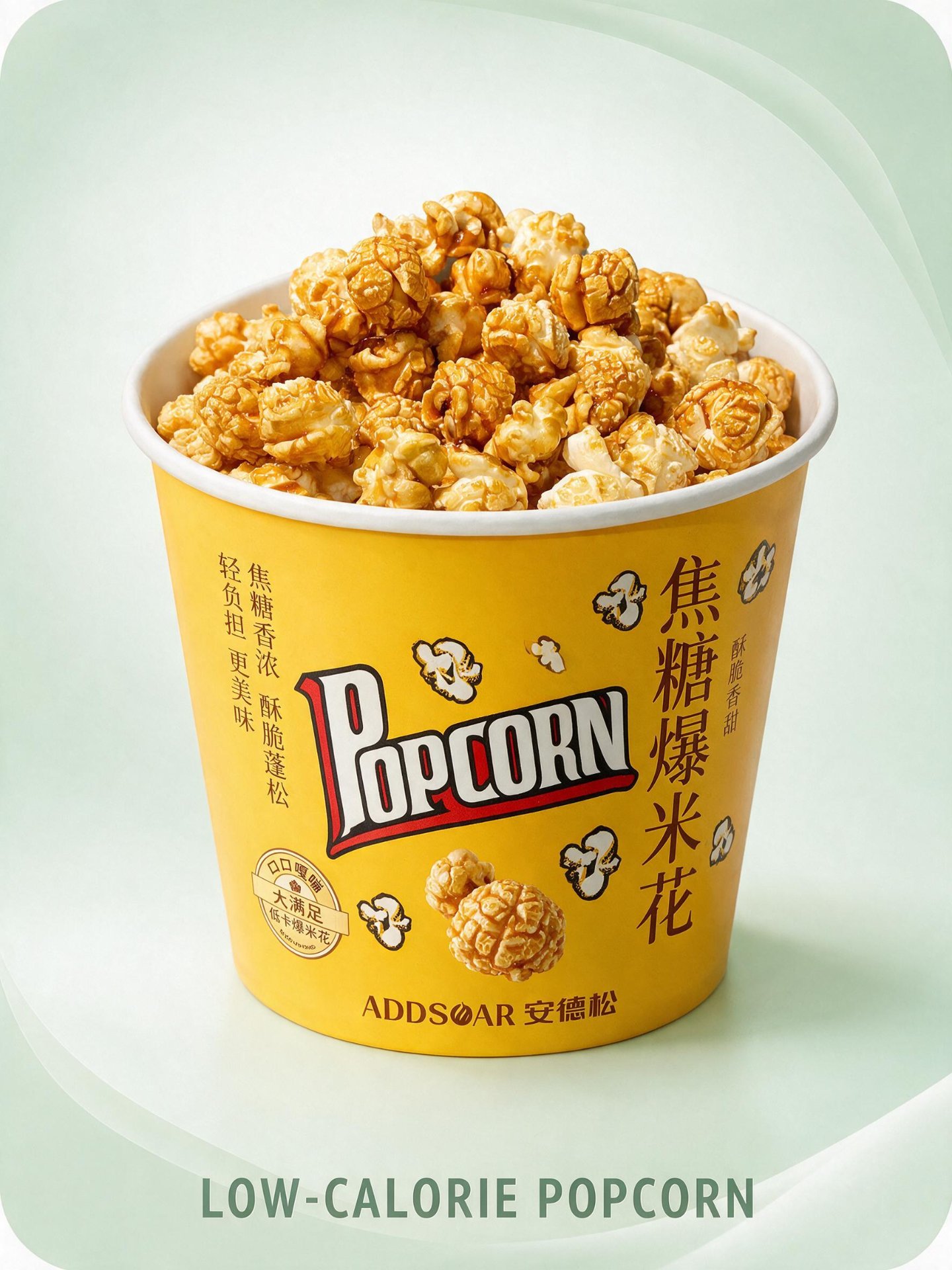 Low-calorie popcorn