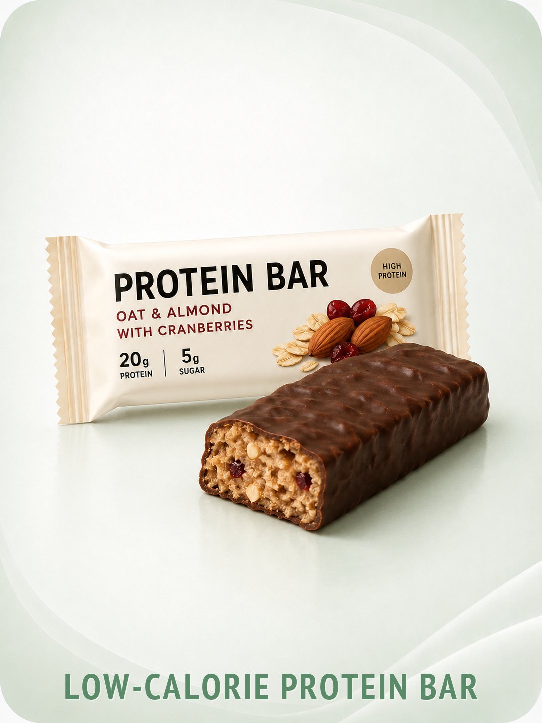 Low-calorie protein bar