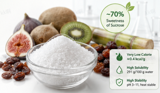 D-Allulose product profile with sweetness, calorie, solubility and stability information